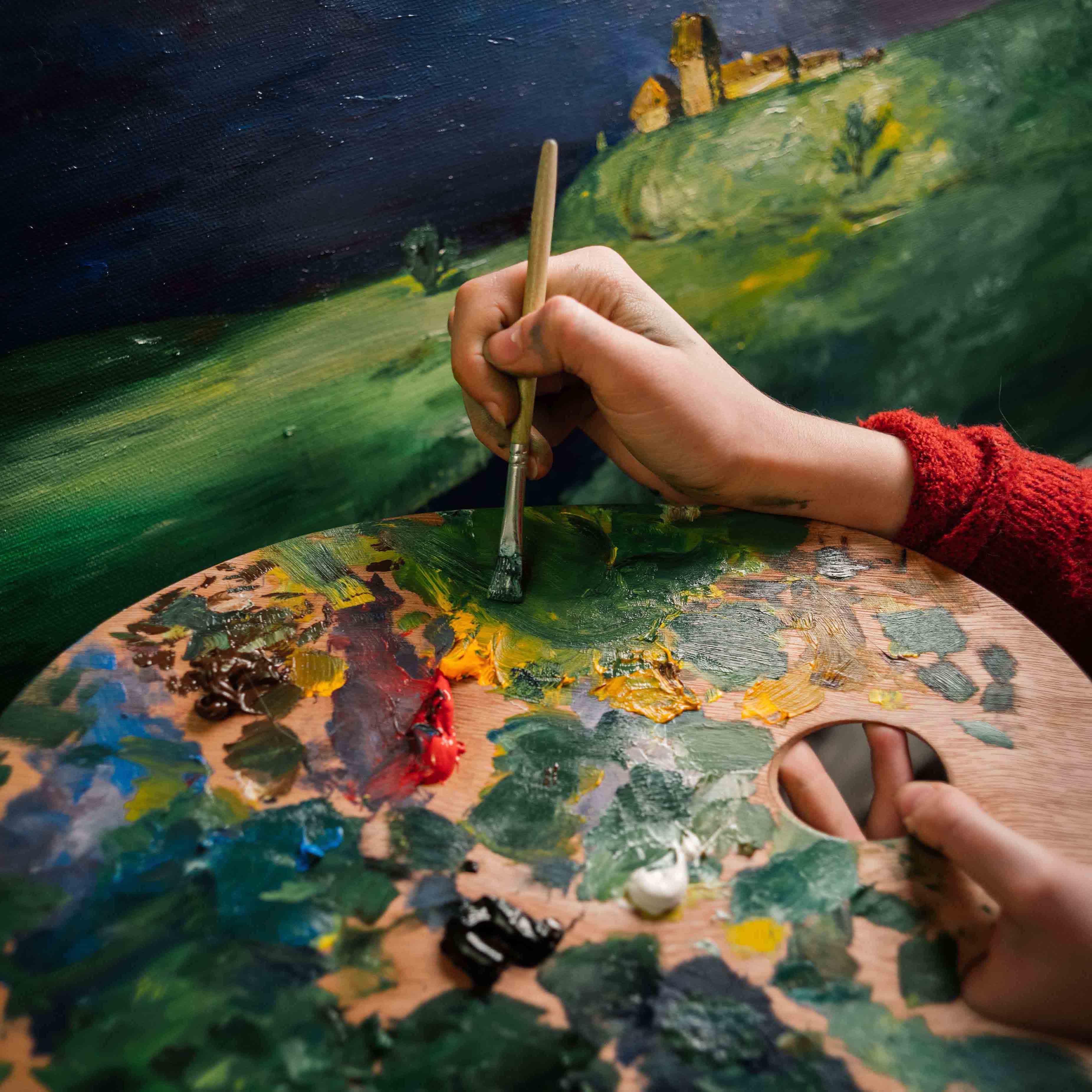 Custom paintings and fine                                               art painting services by Alpha Dezine